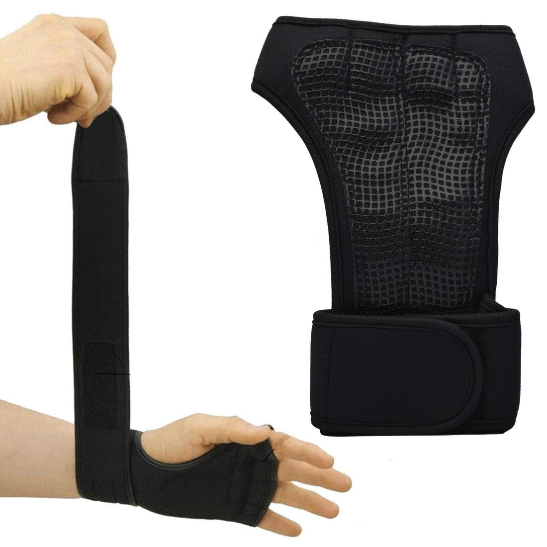 YNR GYM WEIGHT LIFTING GLOVES FITNESS Gel Padded Neoprene Wrist Support Straps