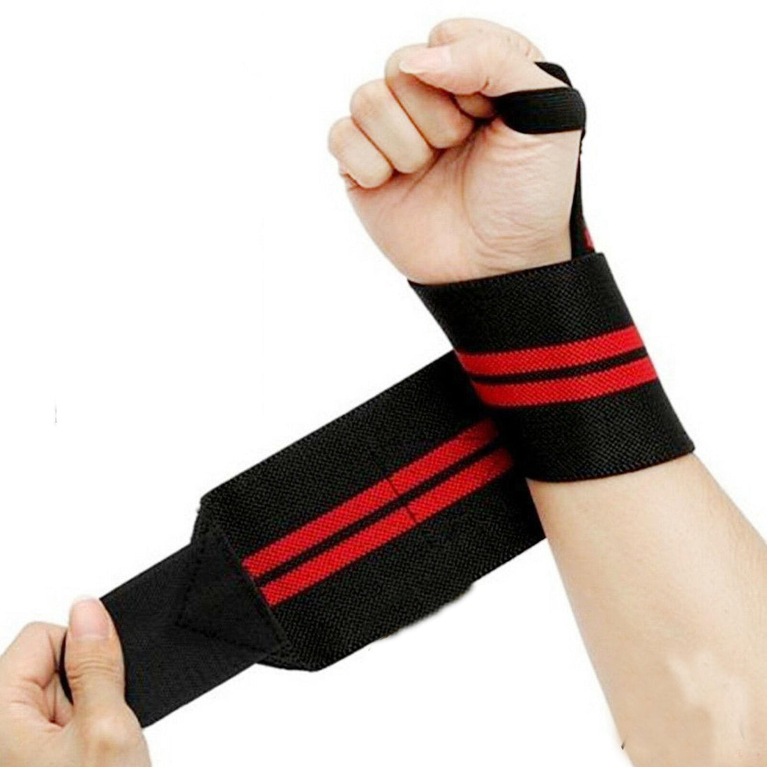 Power Weight Lifting Wrist Wraps Gym Training Straps Hand Bar Support Gloves NEW