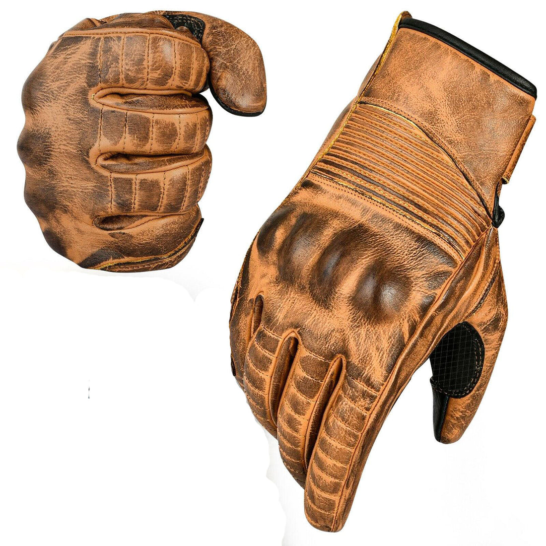 Motorcycle Motorbike Gloves Best Summer Leather Hard Protection Biker Touch