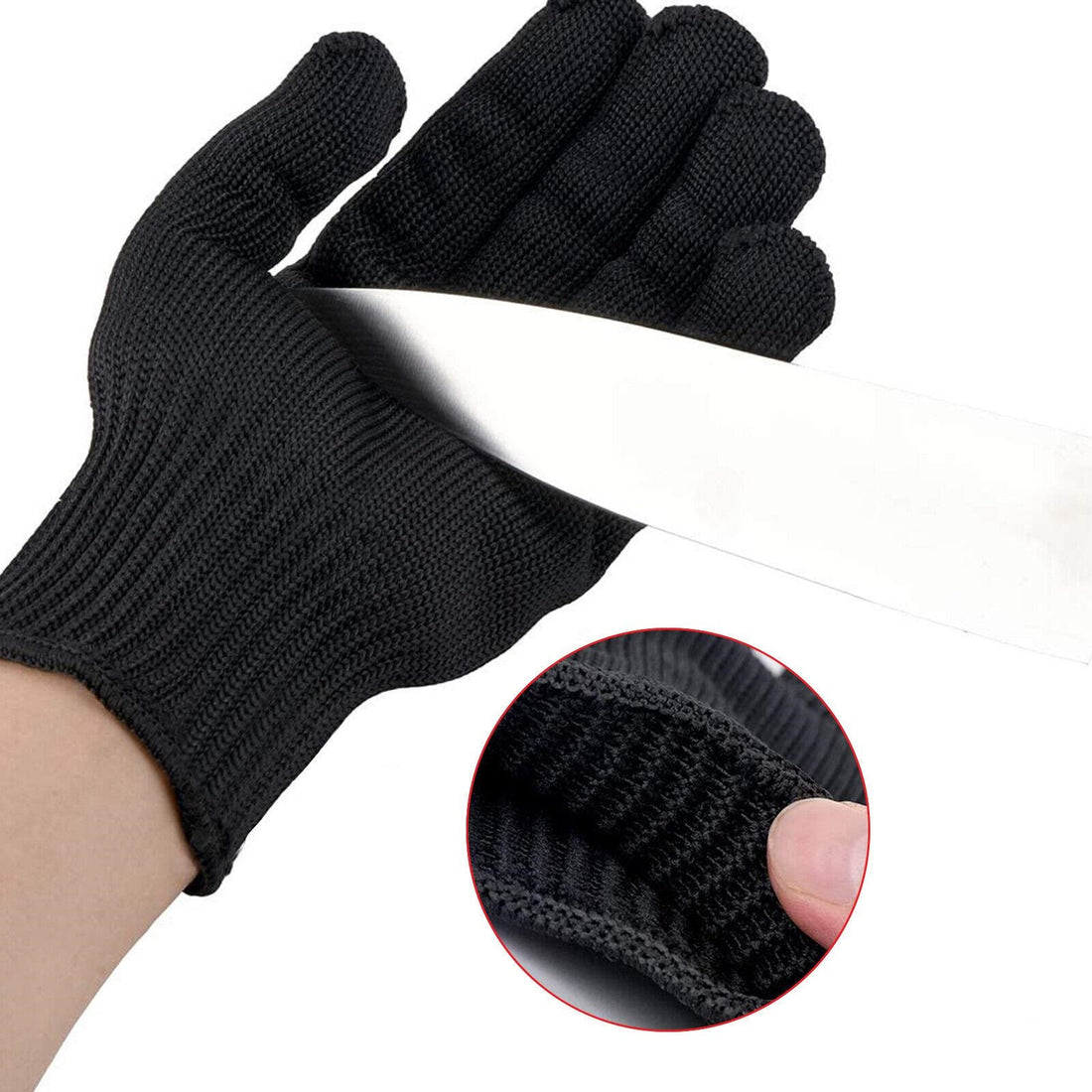 Safety Cut Proof Stab Resistant Butcher Gloves Stainless Steel Wire Metal Mesh