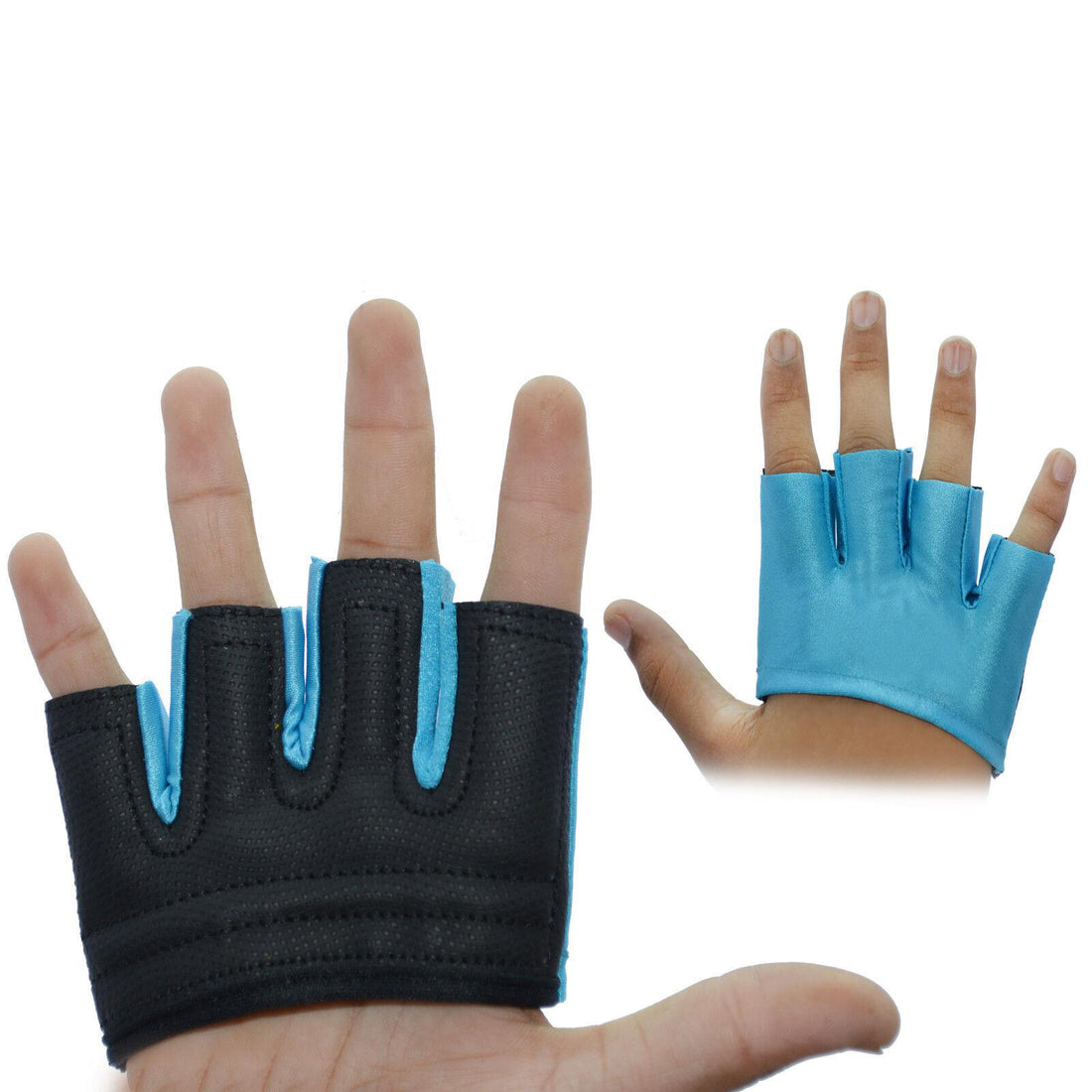 Weight Lifting Grips Training Gym Straps Gloves Finger Joint Support Bar S M L