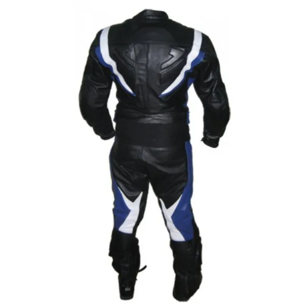 YNR Black White Custom Motorbike Sports Leather Clothing Racing Suit