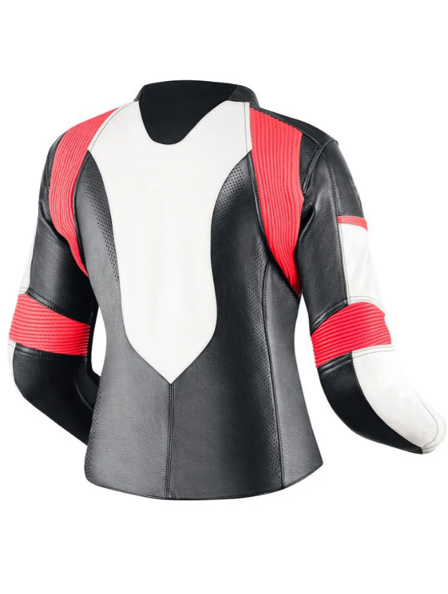 YNR Two Piece Motorbike Leather Black & White Suit