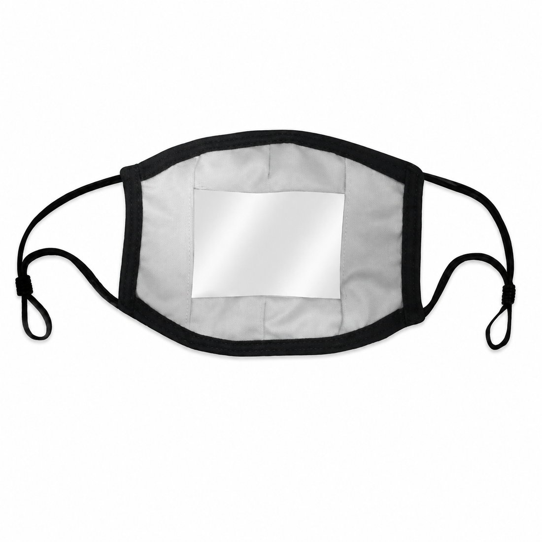 YNR Reusable Clear-Window Fabric Face Covering – Transparent Mouth Panel Mask for Everyday Communication, Conversation & General Adult Use