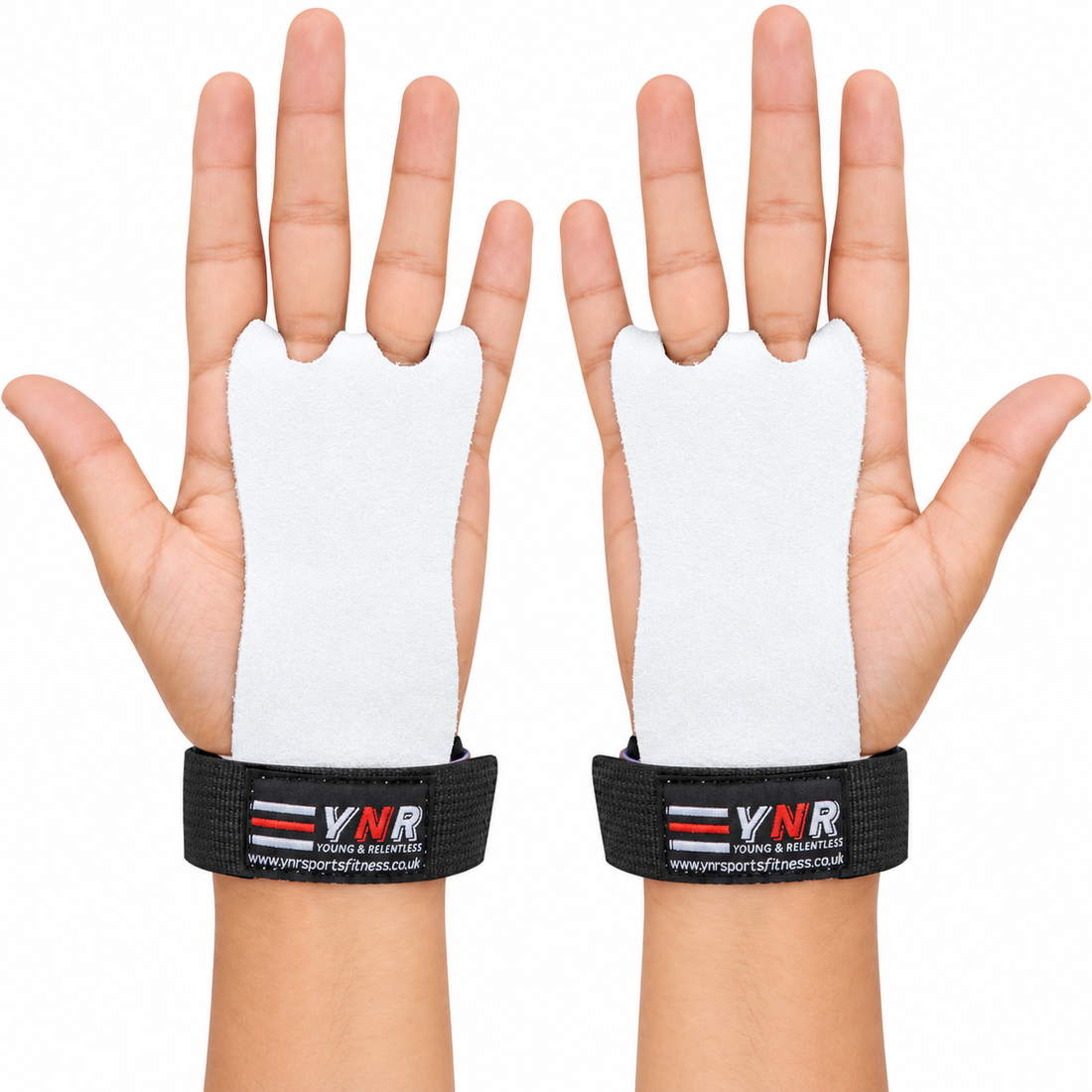 YNR Junior Gymnastics Palm Hand Guards – Leather Beginner Grips with Adjustable Wrist Strap for Children’s Bar Training, XS–L