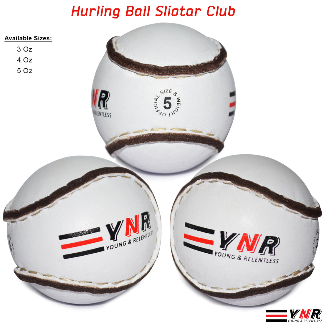 SLIOTAR GAA HURLING BALL NEW SLIOTAR HURL GAELIC SPORTS HURLEY 3oz, 4oz, 5oz