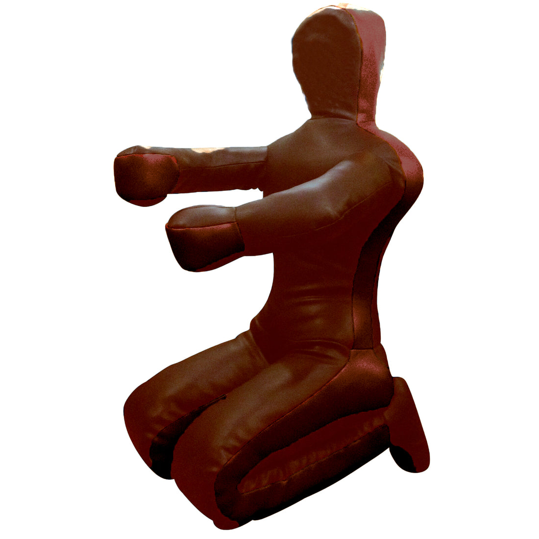 Brazilian Jiu Jitsu Leather Grappling Kneeling Dummy Boxing judo MMA - Dark Brown - KNEELING