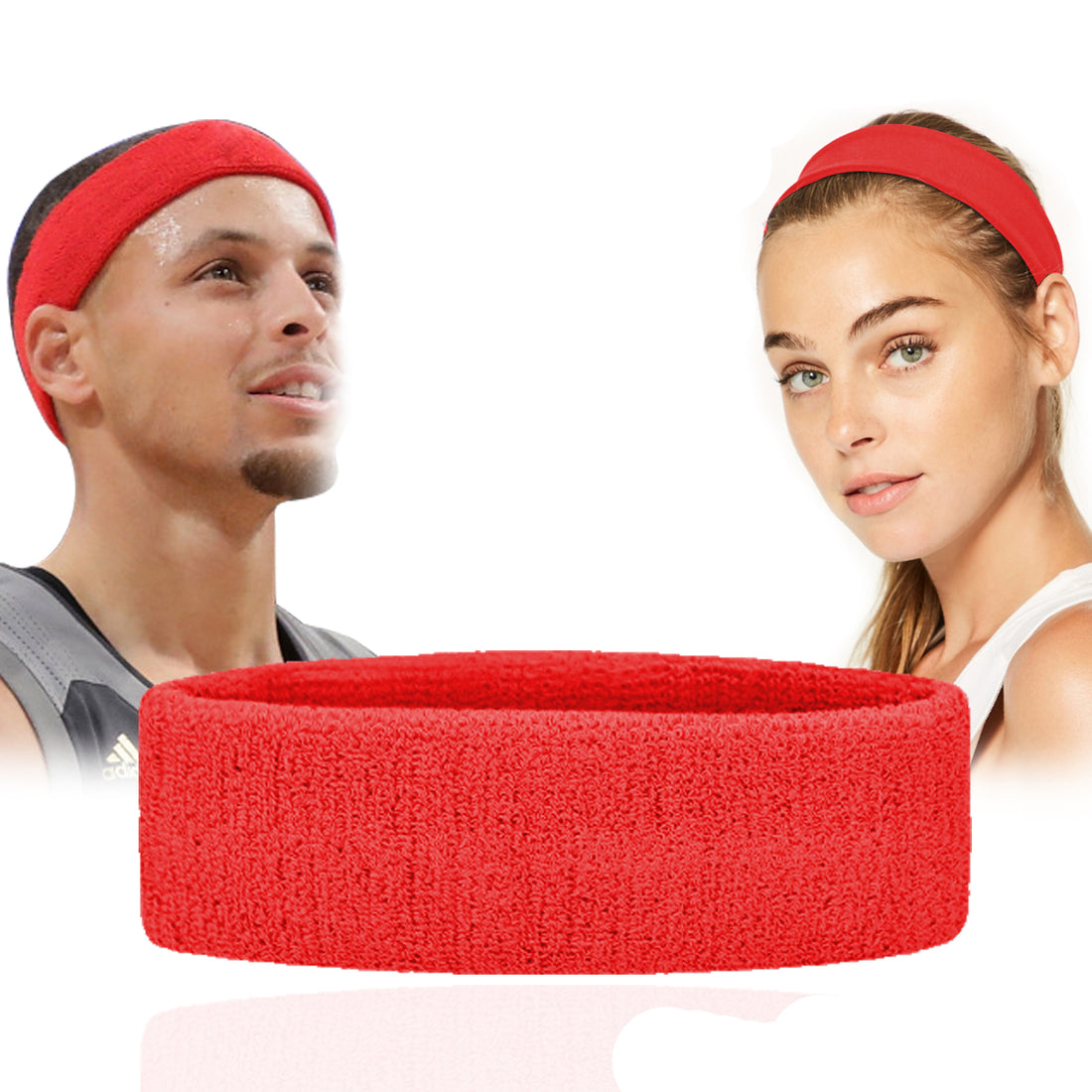 Sweatband Hairband Sports Sweat Headband Yoga Gym Stretch Unisex Head Band Mens