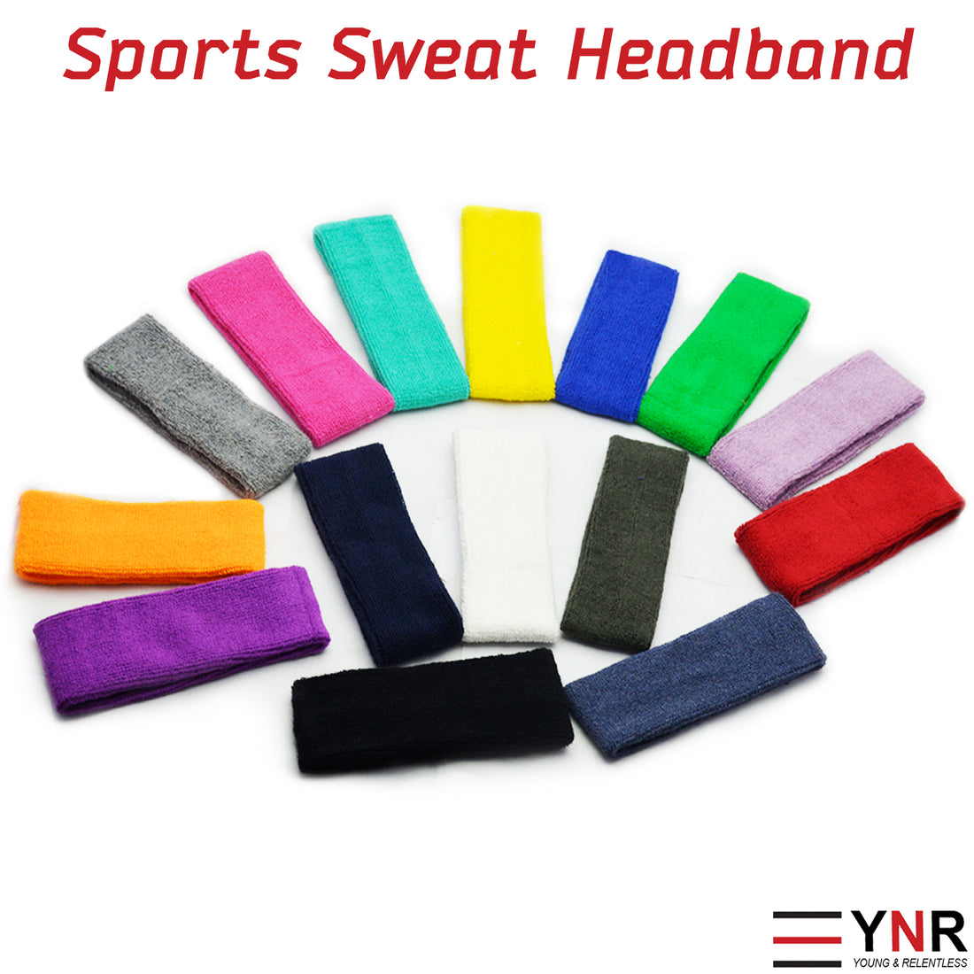 Sweatband Hairband Sports Sweat Headband Yoga Gym Stretch Unisex Head Band Mens