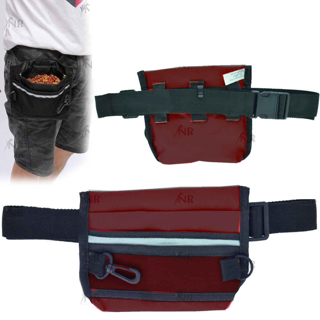 YNR Dog Cat Show Training Treat Pouch Agility Obedience Adjustable Belt Bag