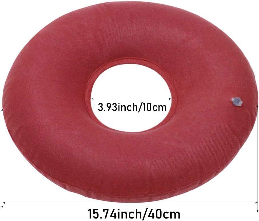Rubber Ring Cushion Inflatable Donut Piles Pillow Seat Medical Vinyl Hemorrhoid
