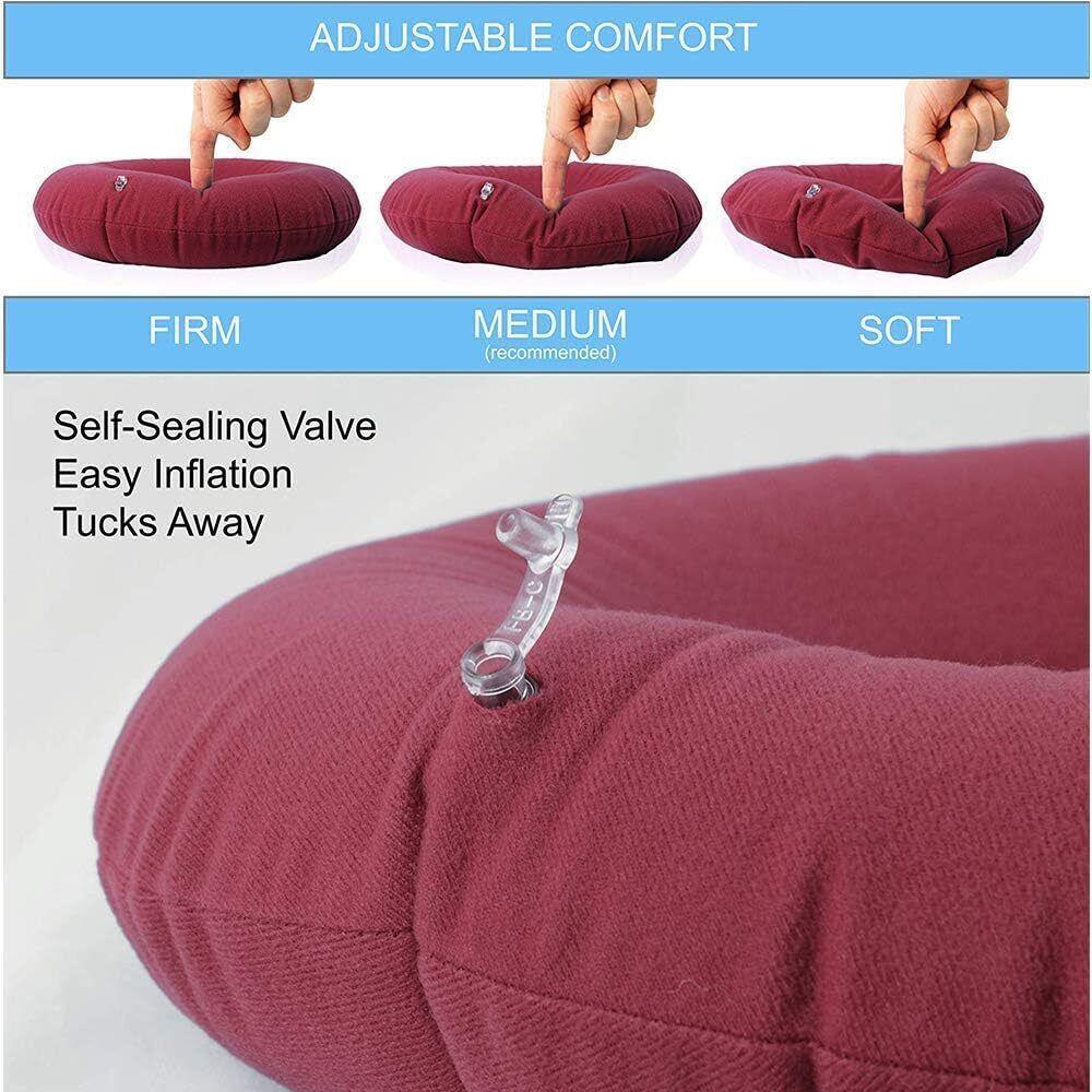 Rubber Ring Cushion Inflatable Donut Piles Pillow Seat Medical Vinyl Hemorrhoid