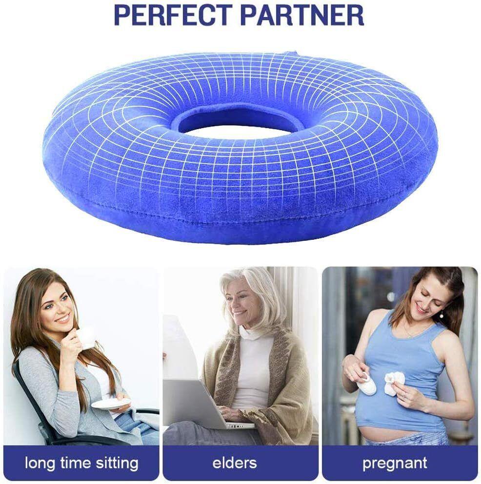 Rubber Ring Cushion Inflatable Donut Piles Pillow Seat Medical Vinyl Hemorrhoid