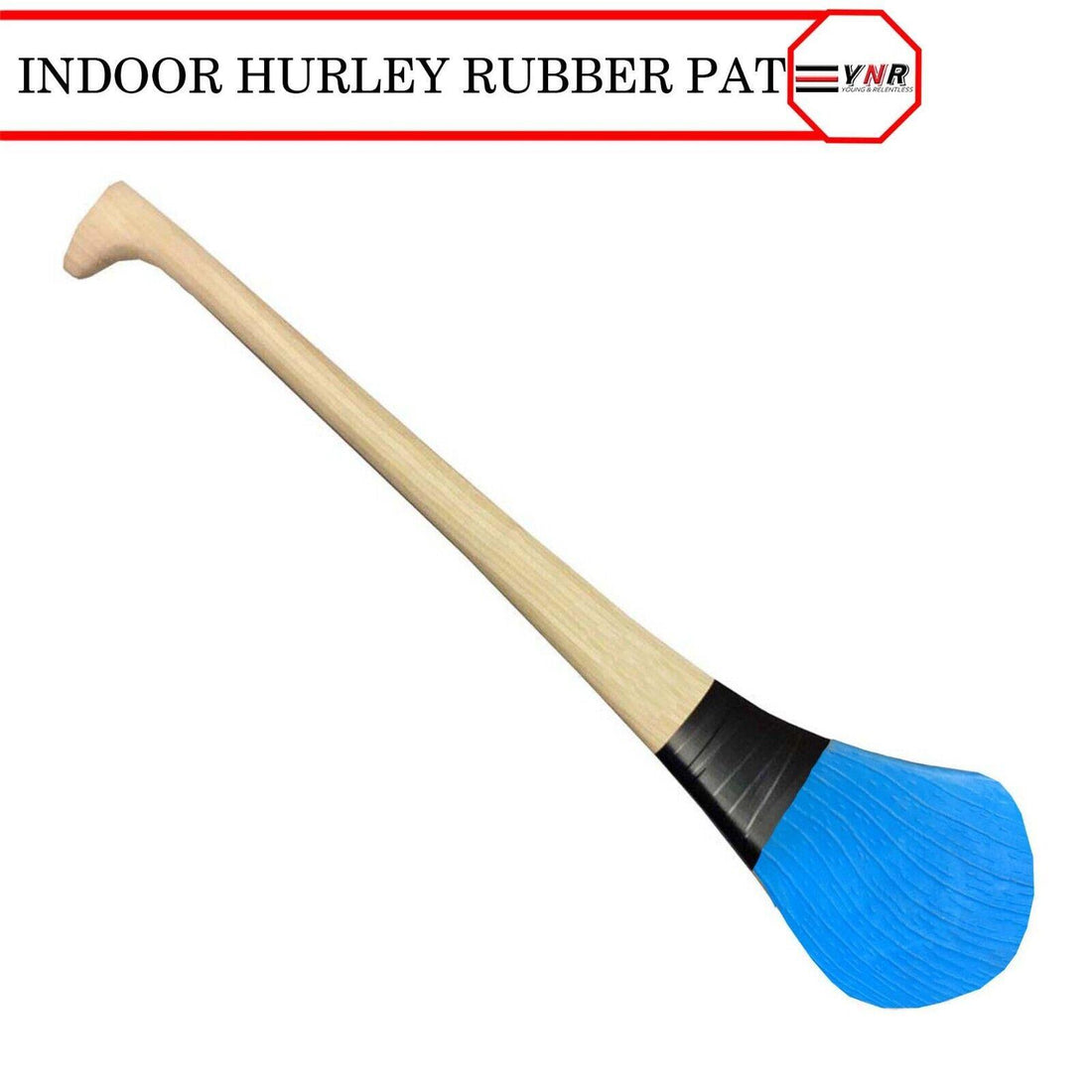Indoor Hurling or Camogie Stick Ash Hurling Stick Rubber Pat Pad