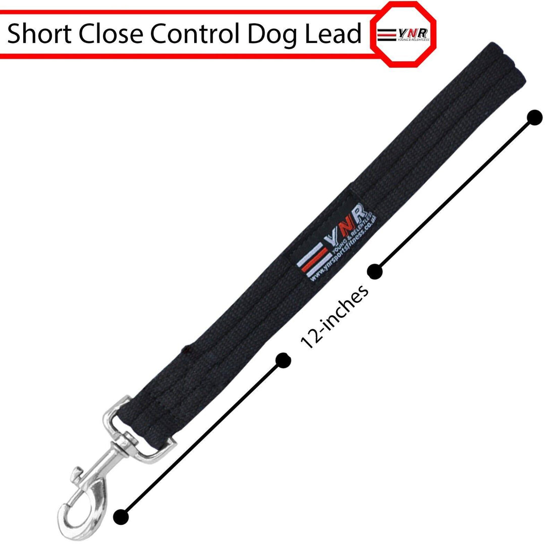 10" Heavy Duty Short Dog Training Lead Leash Grab Handle Close / Traffic Control 25mm Wide