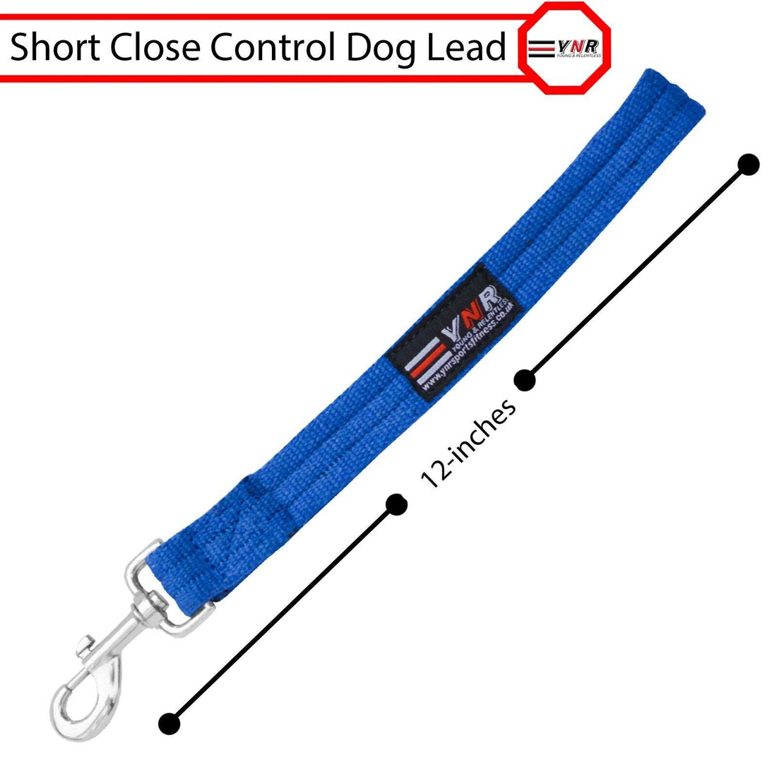 10" Heavy Duty Short Dog Training Lead Leash Grab Handle Close / Traffic Control 25mm Wide