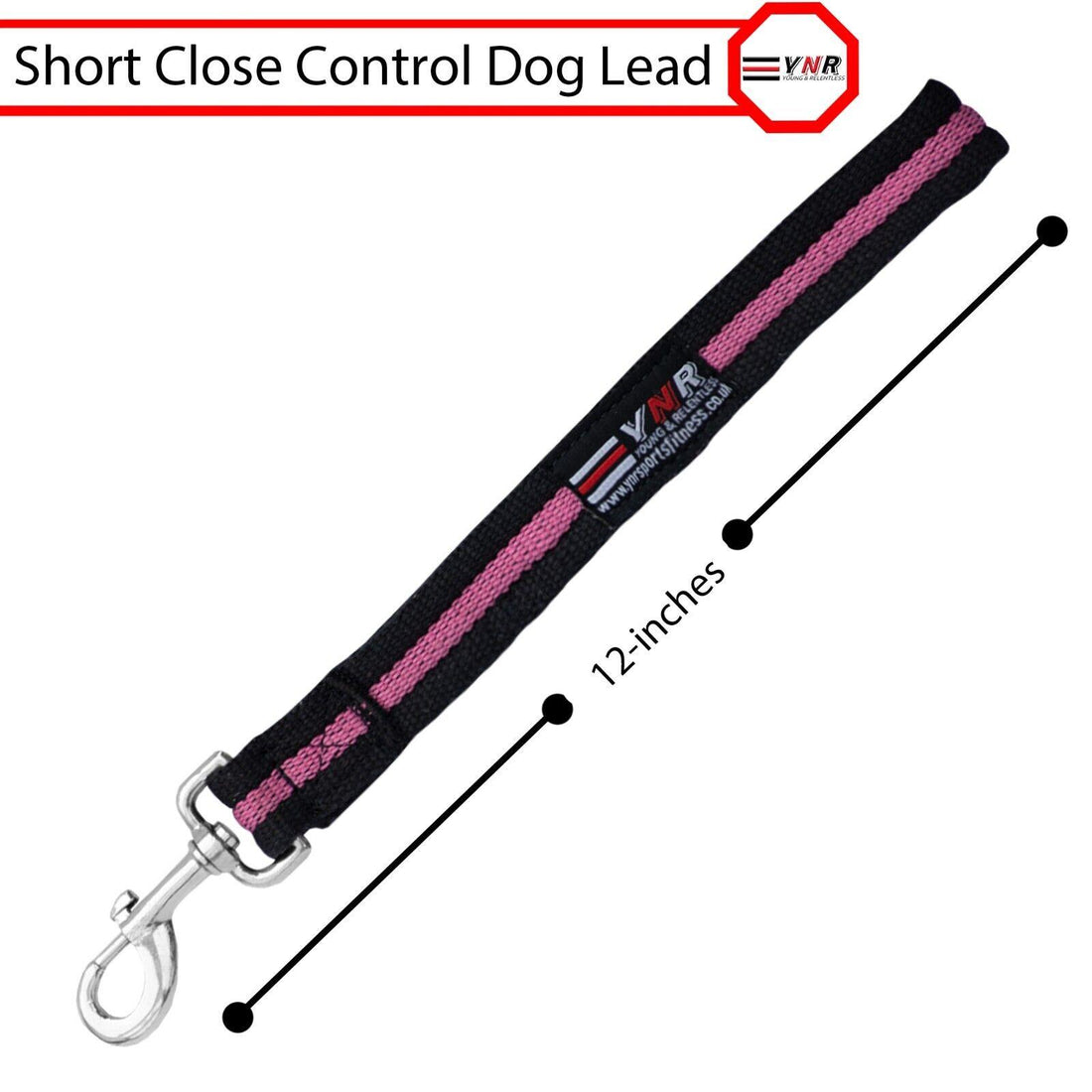 10" Heavy Duty Short Dog Training Lead Leash Grab Handle Close / Traffic Control 25mm Wide