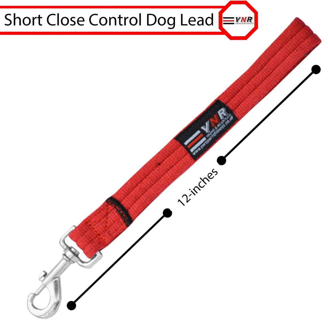 10" Heavy Duty Short Dog Training Lead Leash Grab Handle Close / Traffic Control 25mm Wide