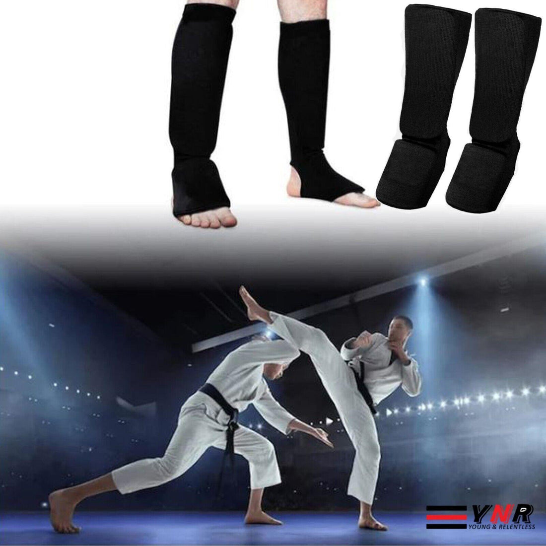 Boxing Shin Instep Pads Kids/Adults MMA Muay Thai Kickboxing Leg Foot Guards