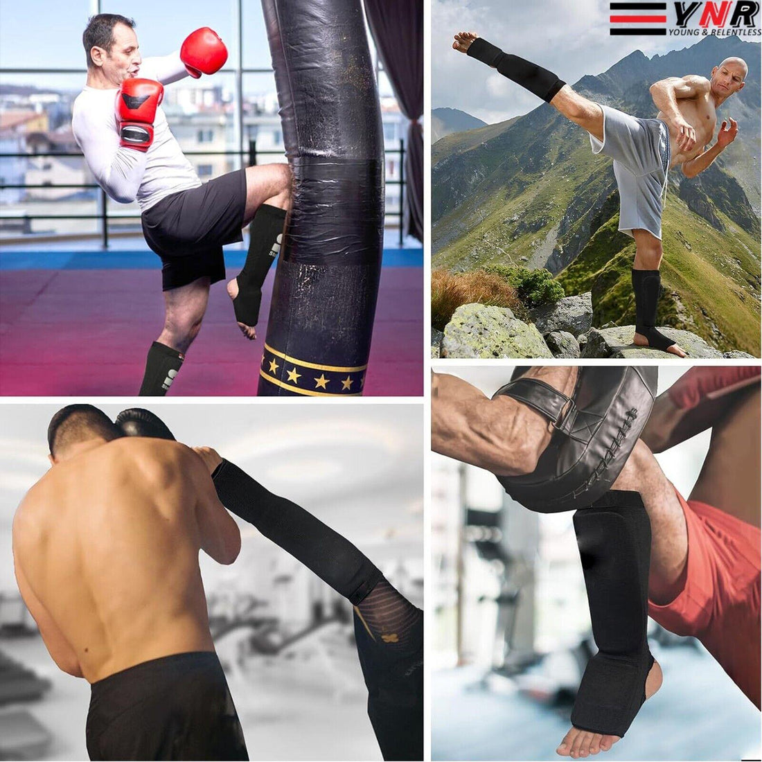 Boxing Shin Instep Pads Kids/Adults MMA Muay Thai Kickboxing Leg Foot Guards
