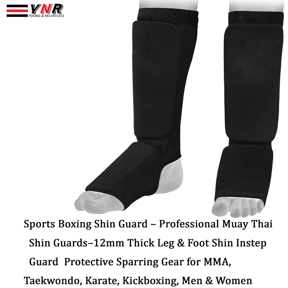 Boxing Shin Instep Pads Kids/Adults MMA Muay Thai Kickboxing Leg Foot Guards