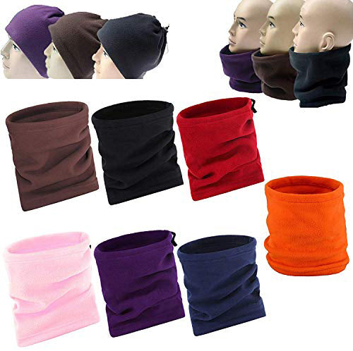 Polar Fleece Snood Scarf Neck Tube Warmer Thermal Motorcycle Bike Cycling Mask