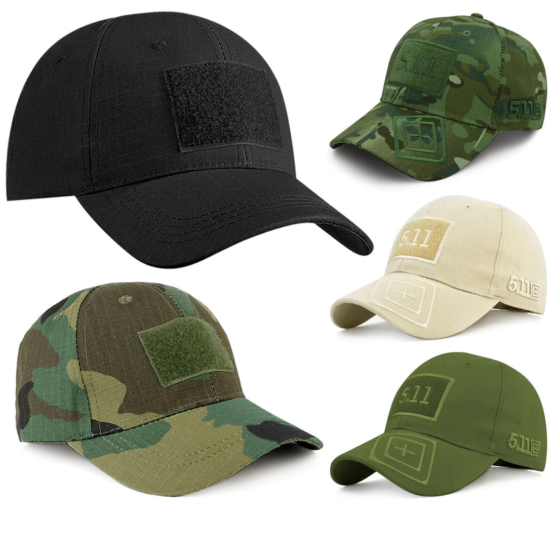 Mens Camouflage Baseball Cap Womens Army Camo Military Cadet Combat Hunting Hat