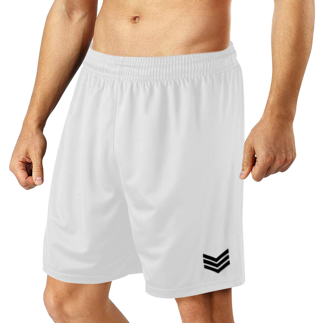 Mens Football Shorts Jogging Running Gym Sports Breathable Fitness Size S - XL