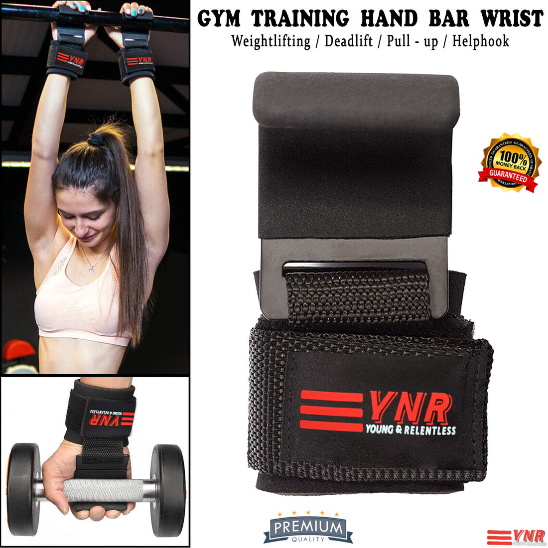 Power Weight Lifting Body-Building Steel Hooks
