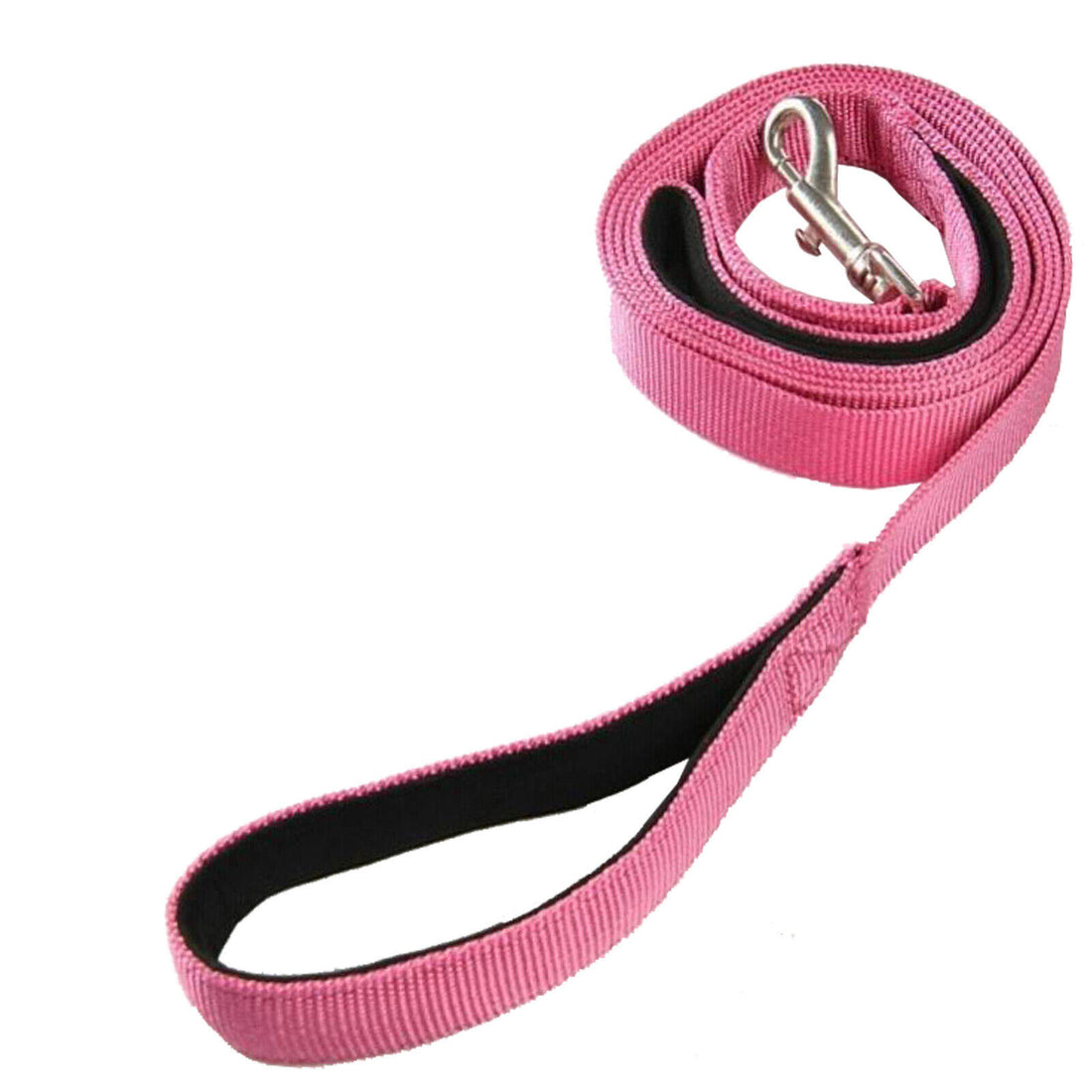 Dog Leads Hook Nylon Mesh Pet Leash with 2 Dual Traffic Padded Handle