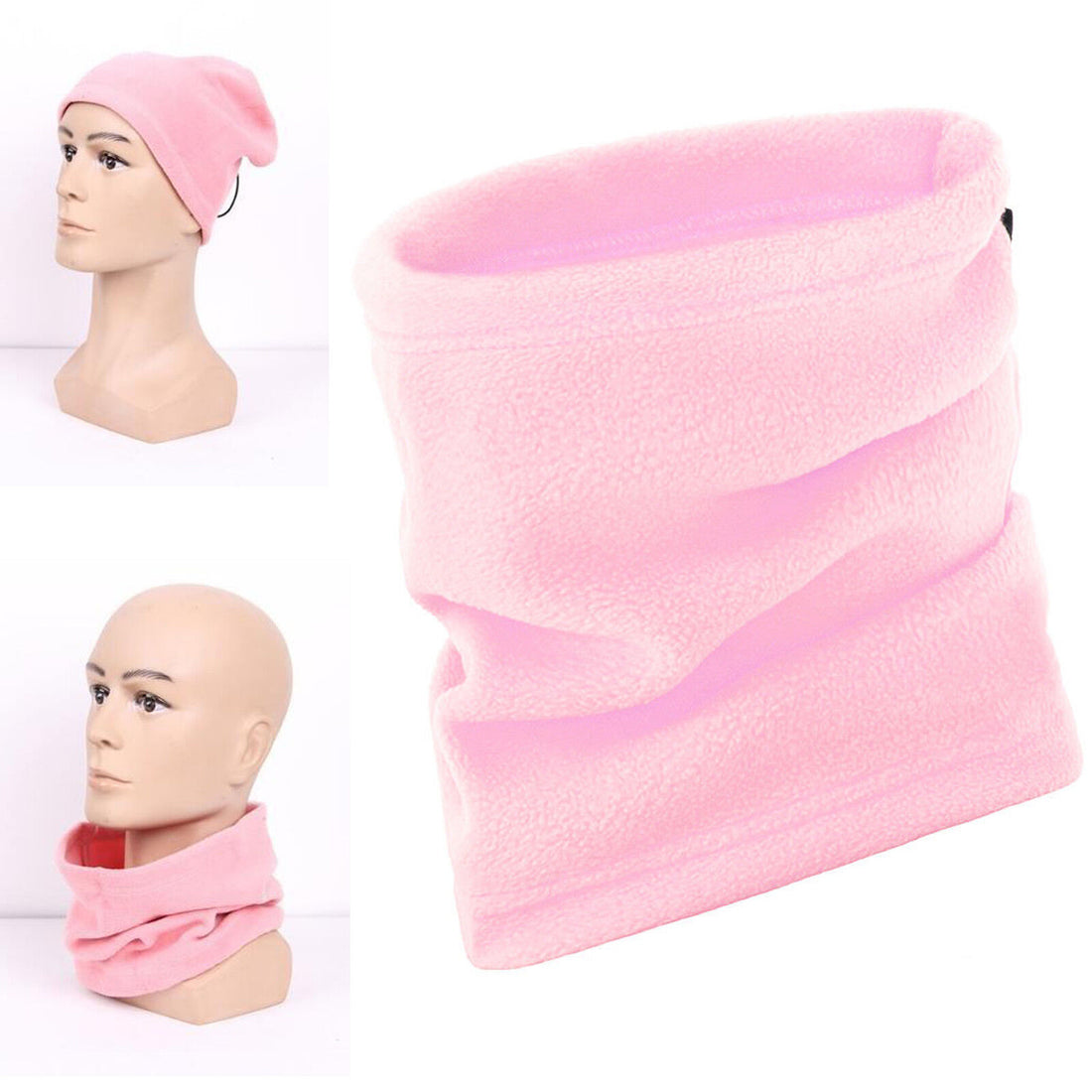 Polar Fleece Snood Scarf Neck Tube Warmer Thermal Motorcycle Bike Cycling Mask