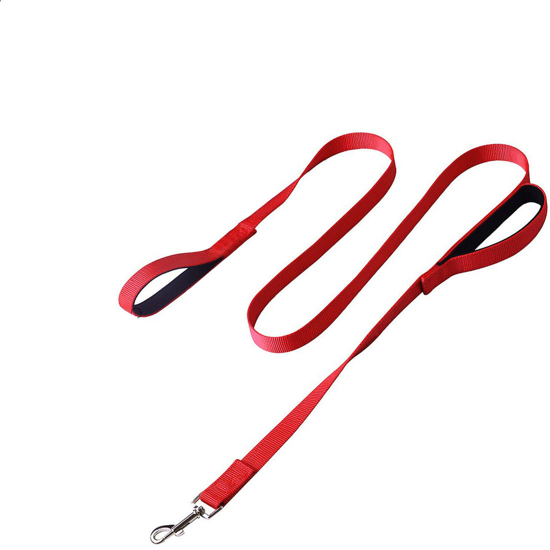 Dog Leads Hook Nylon Mesh Pet Leash with 2 Dual Traffic Padded Handle