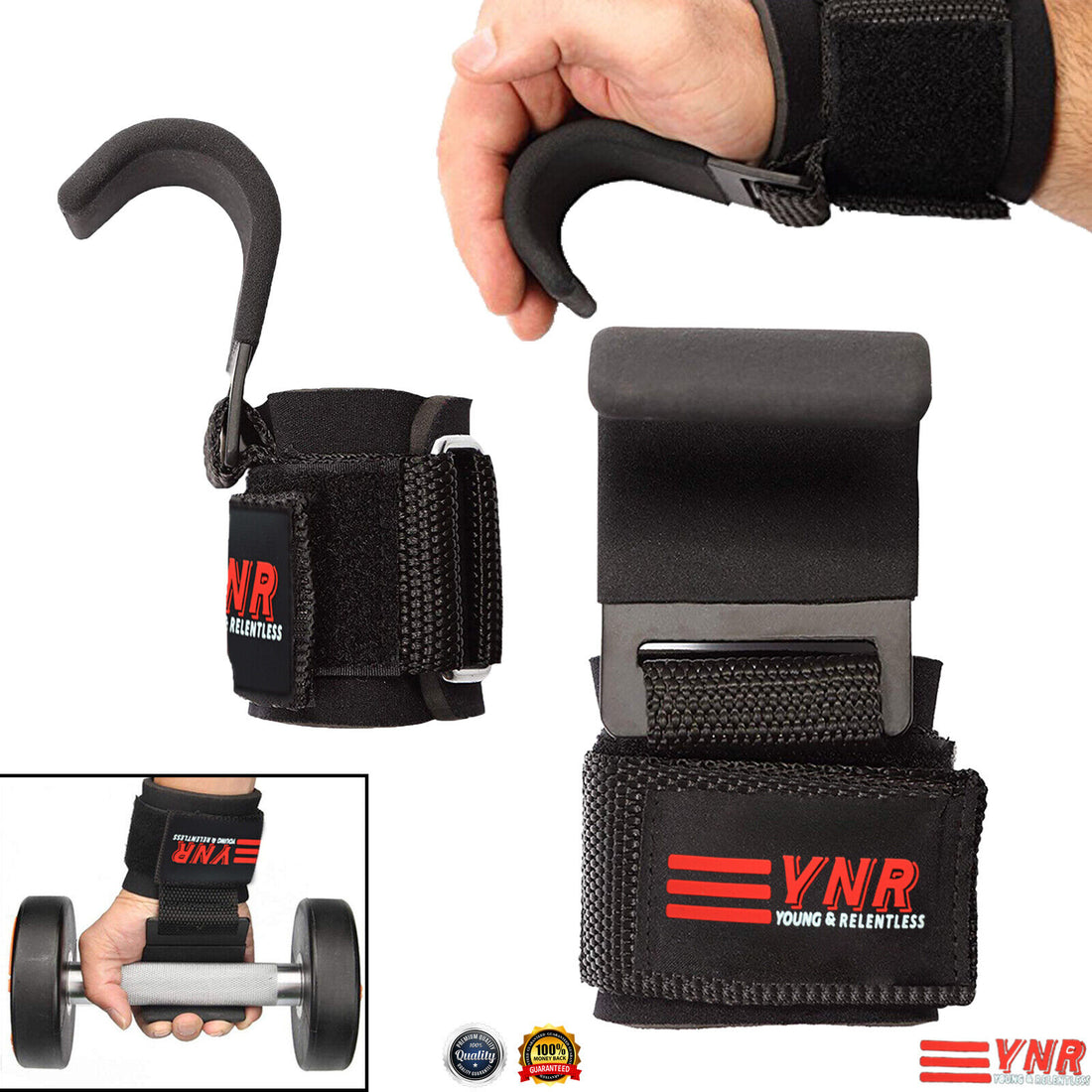 Power Weight Lifting Body-Building Steel Hooks
