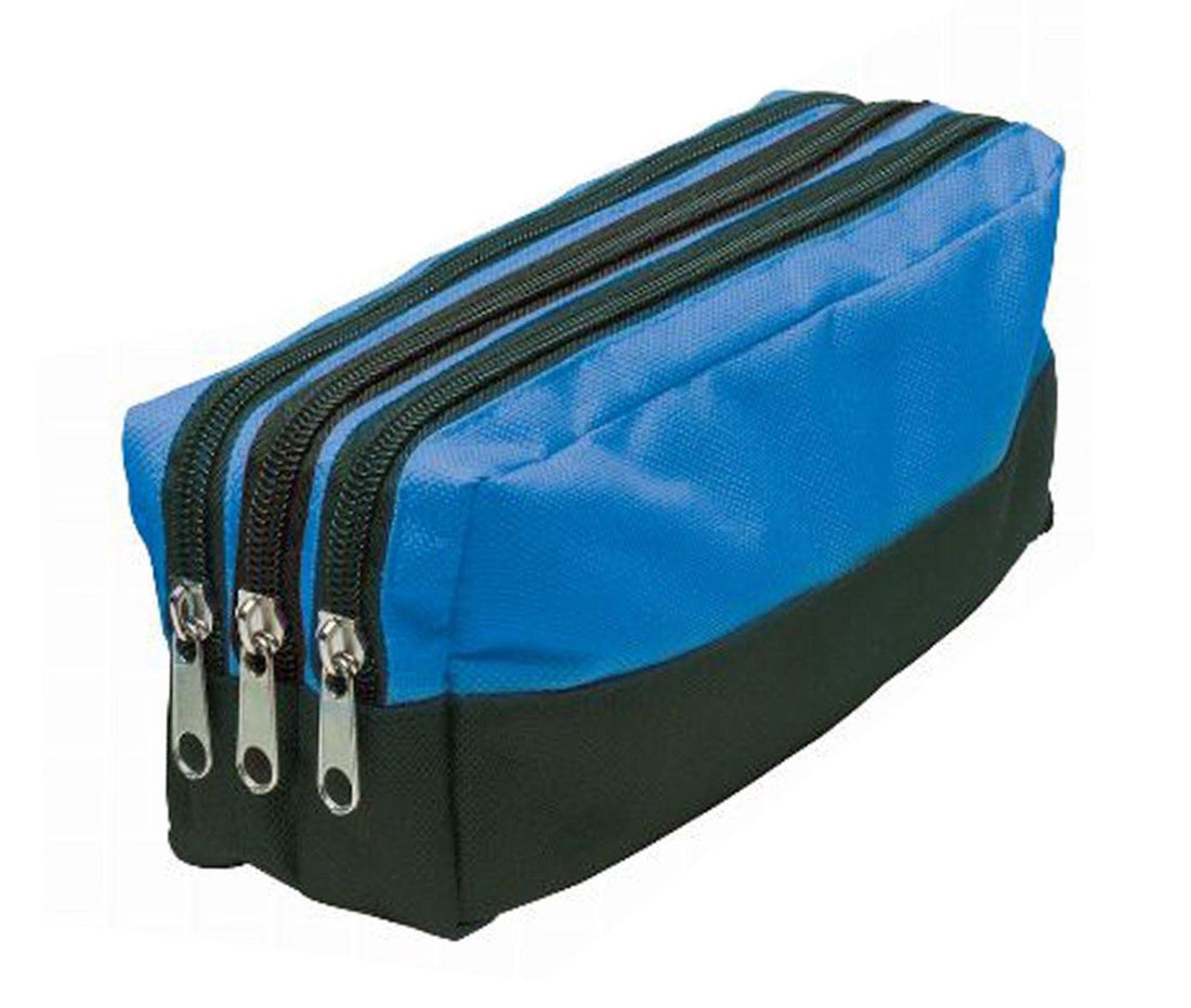 Triple Pocket Pencil Case