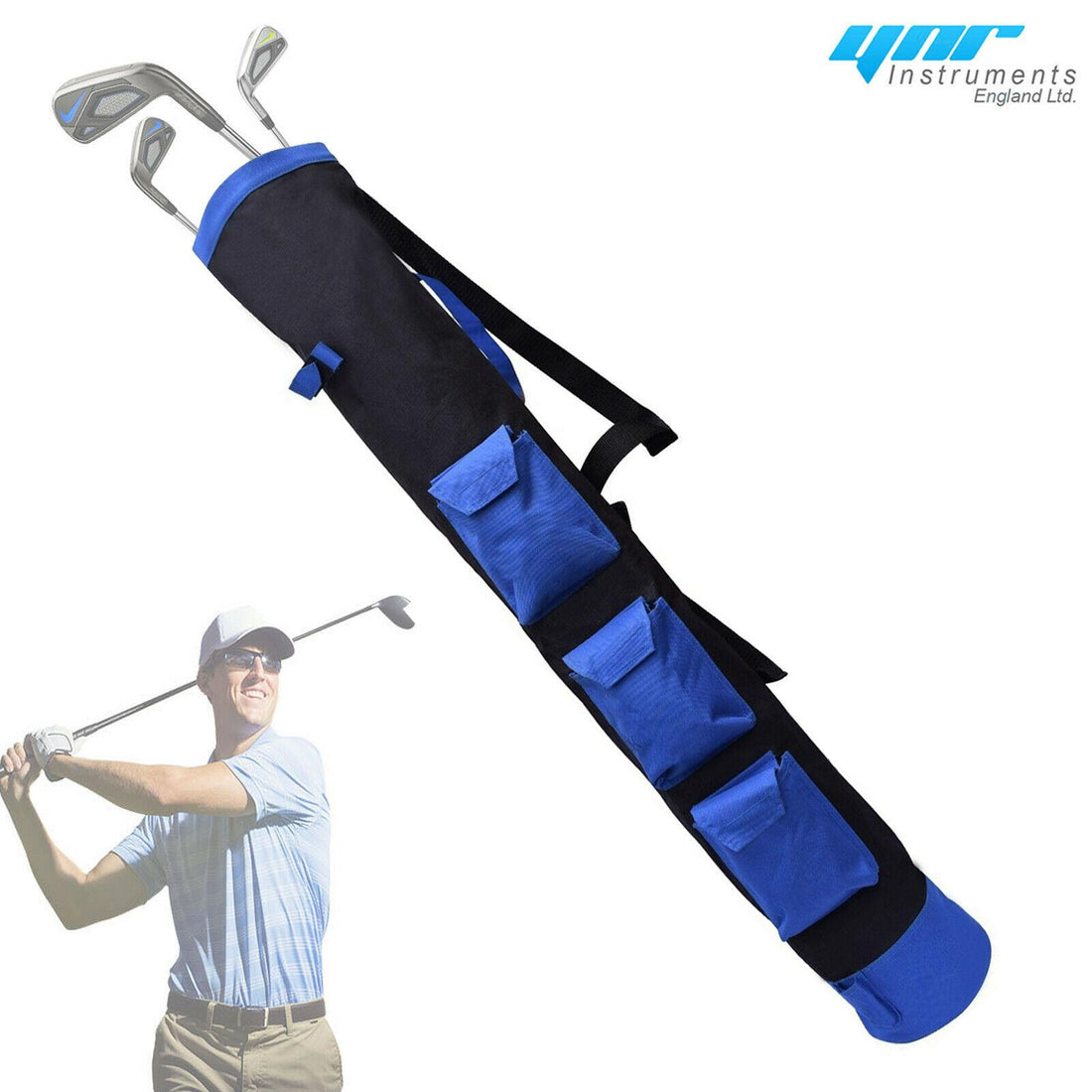 YNR Pencil Golf Club Bag | Three Pockets | 34-Inch Height | Lightweight Equipment