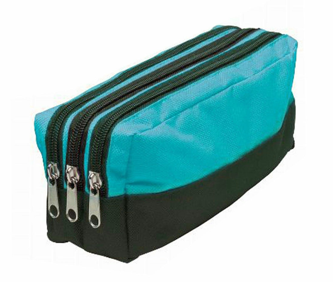 Triple Pocket Pencil Case