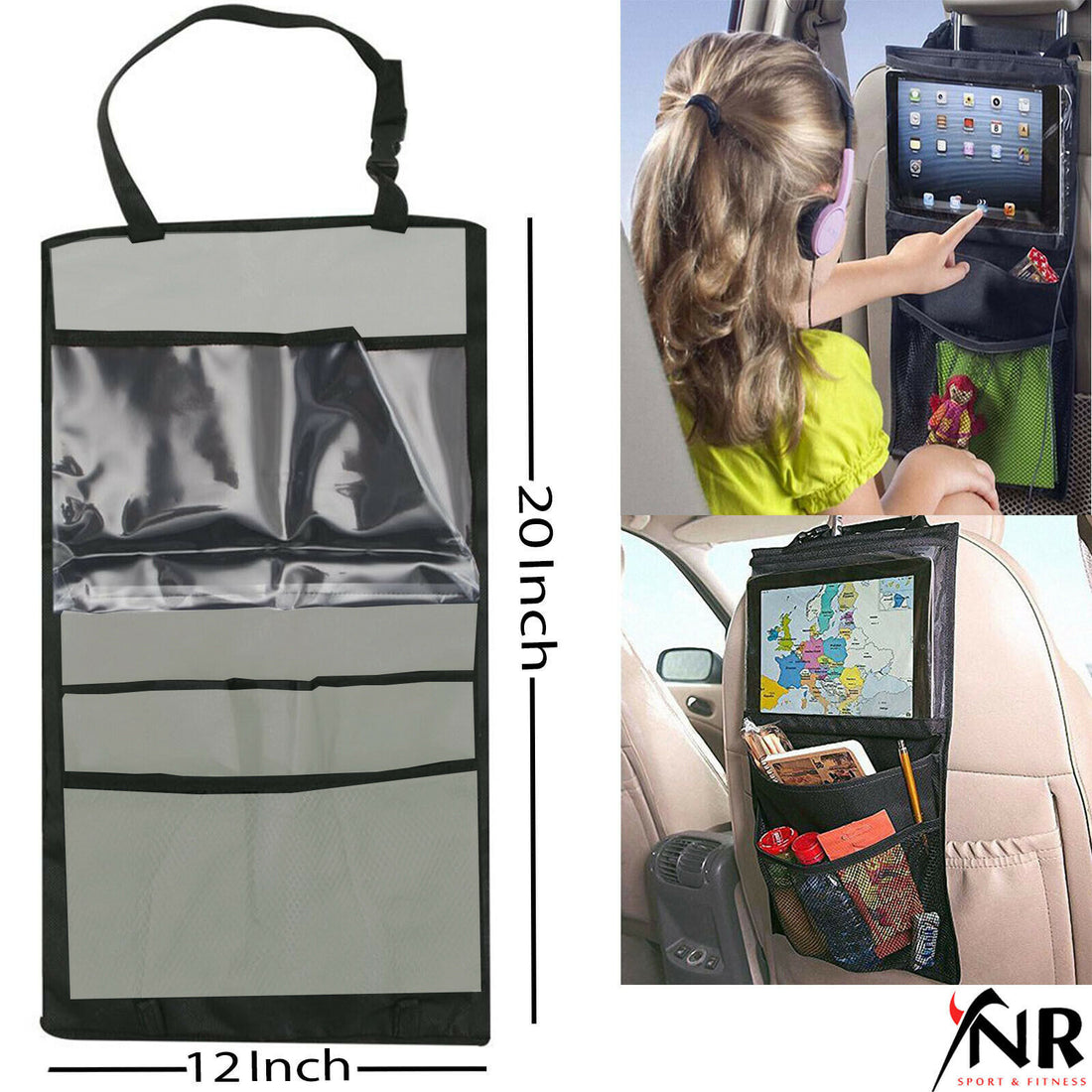 Back Seat Tablet Holder Organiser Car