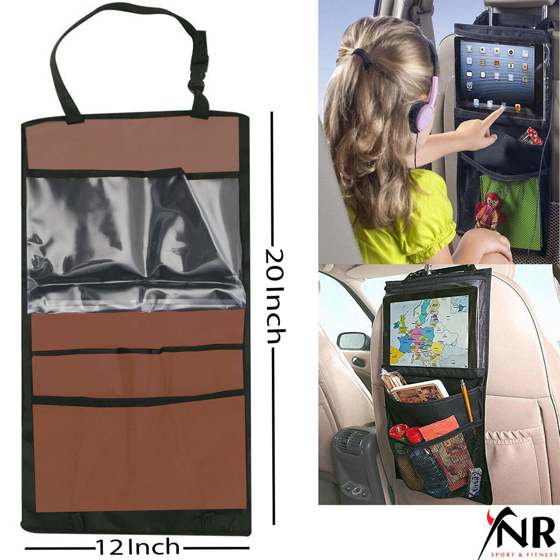 Back Seat Tablet Holder Organiser Car