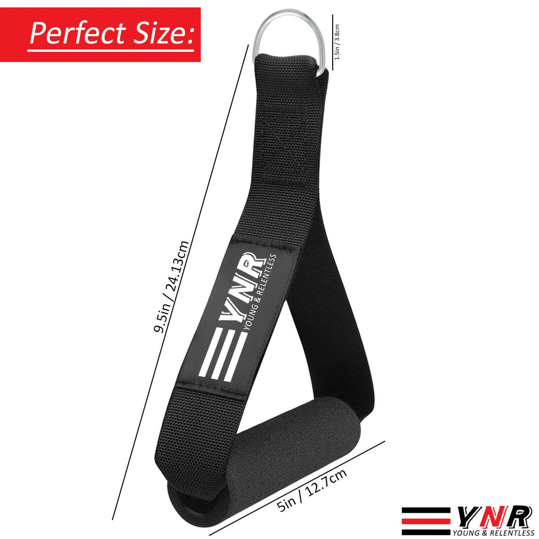 Heavy Duty Multi Gym Cable Machine Attachment Stirrup Handle Bar Resistance Gym