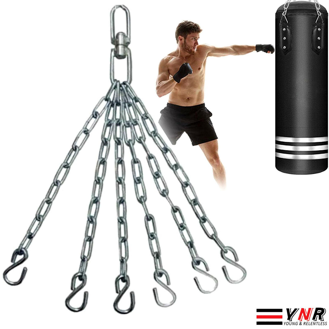 YNR Sports Punching Bag Heavy Filled Boxing Set Kickboxing Training Bags MMA