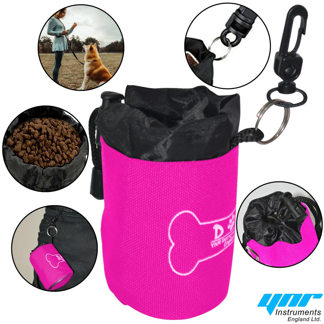 Puppy Pet Dog Obedience Training Treat Feed Bait Food Snack Pouch Belt Bags UK