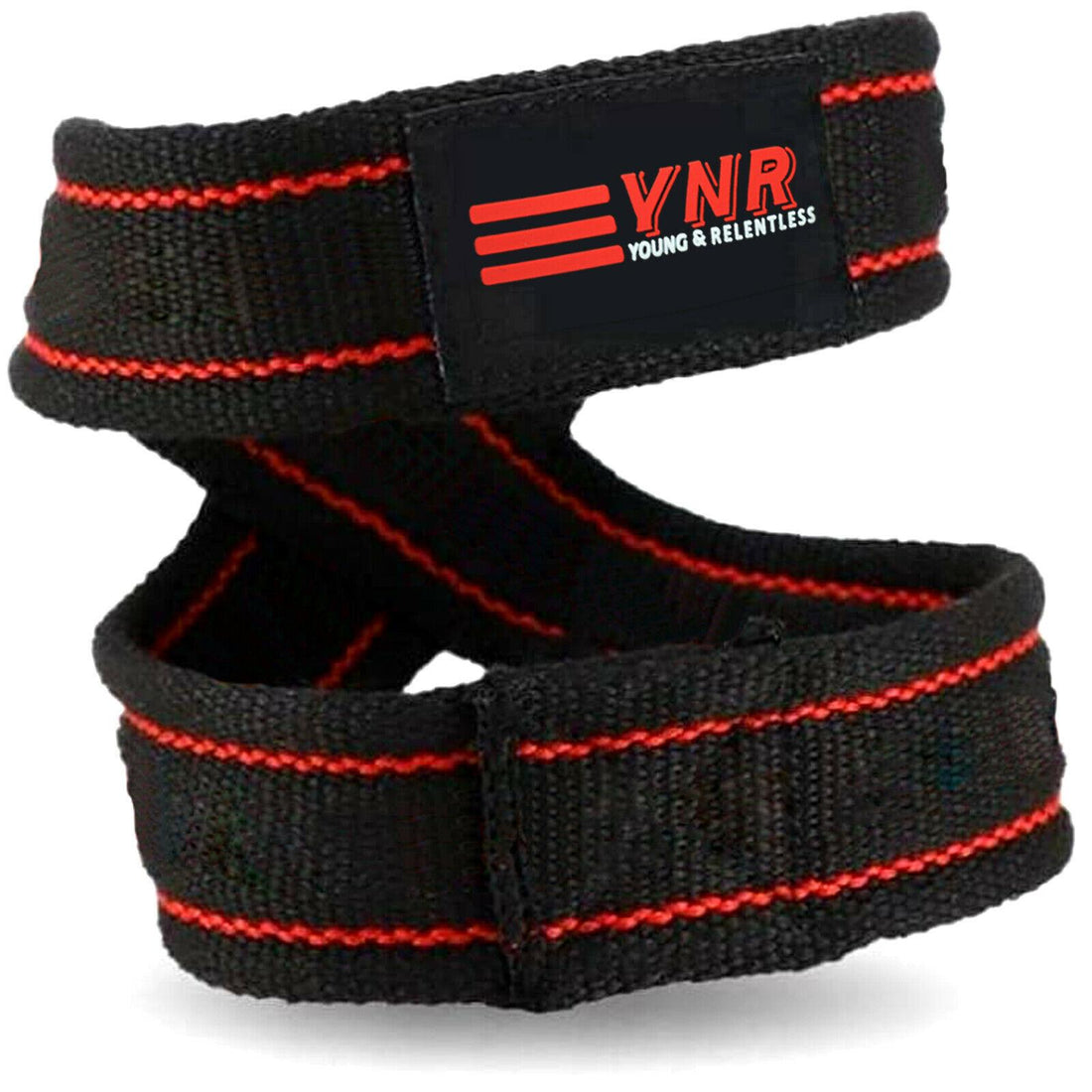 YNR® Figure eight 8 Padded Cuff Weight Lifting Wrist Strap Gym Double Workout