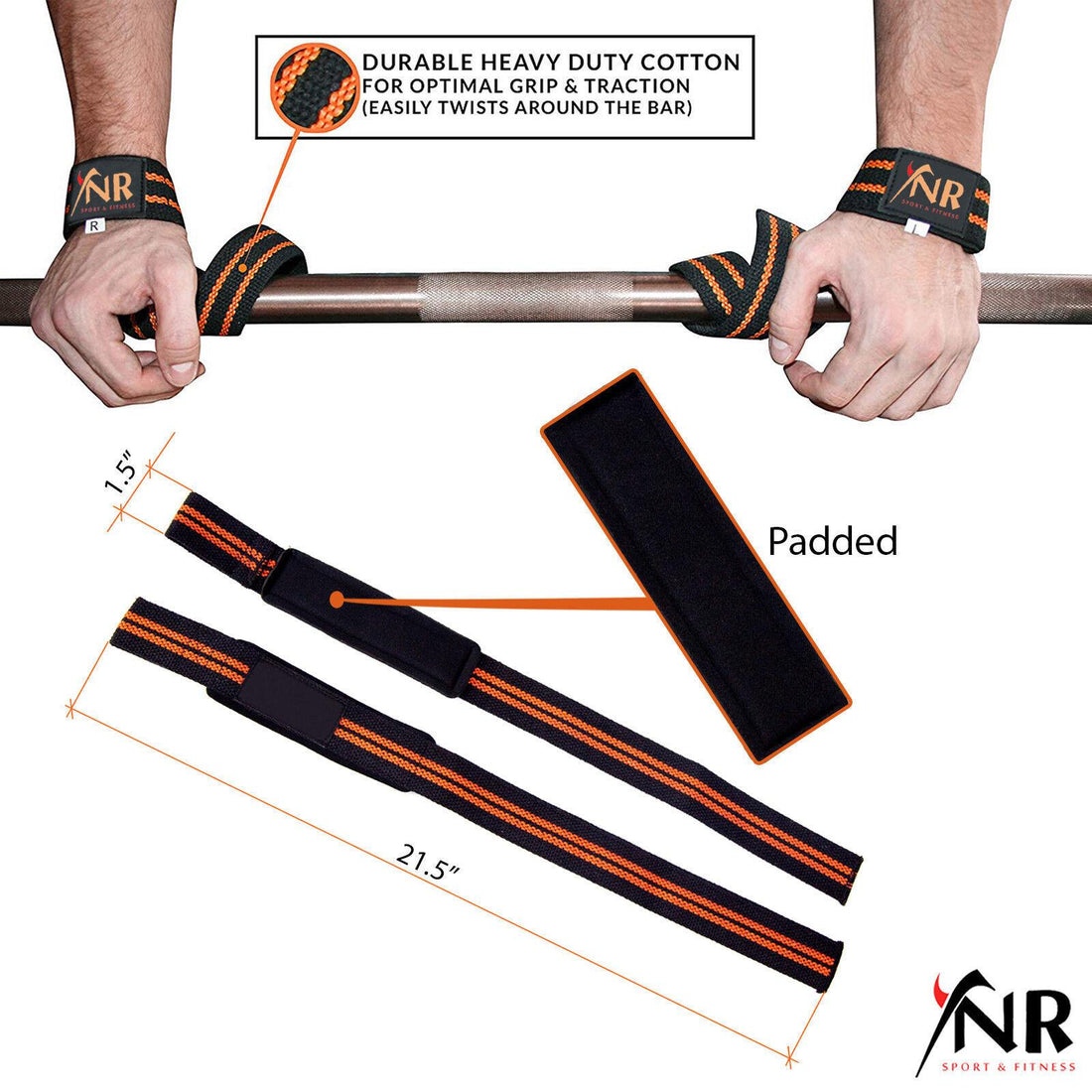 Weight Lifting Training Gym Straps Hand Bar Wrist Support Gloves Wrap