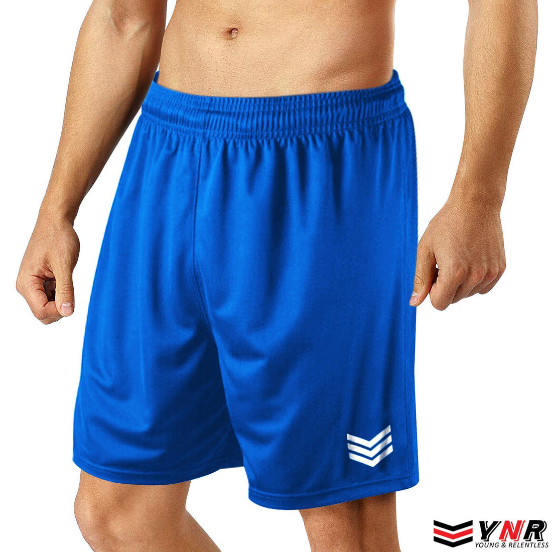 Mens Football Shorts Jogging Running Gym Sports Breathable Fitness Size S - XL