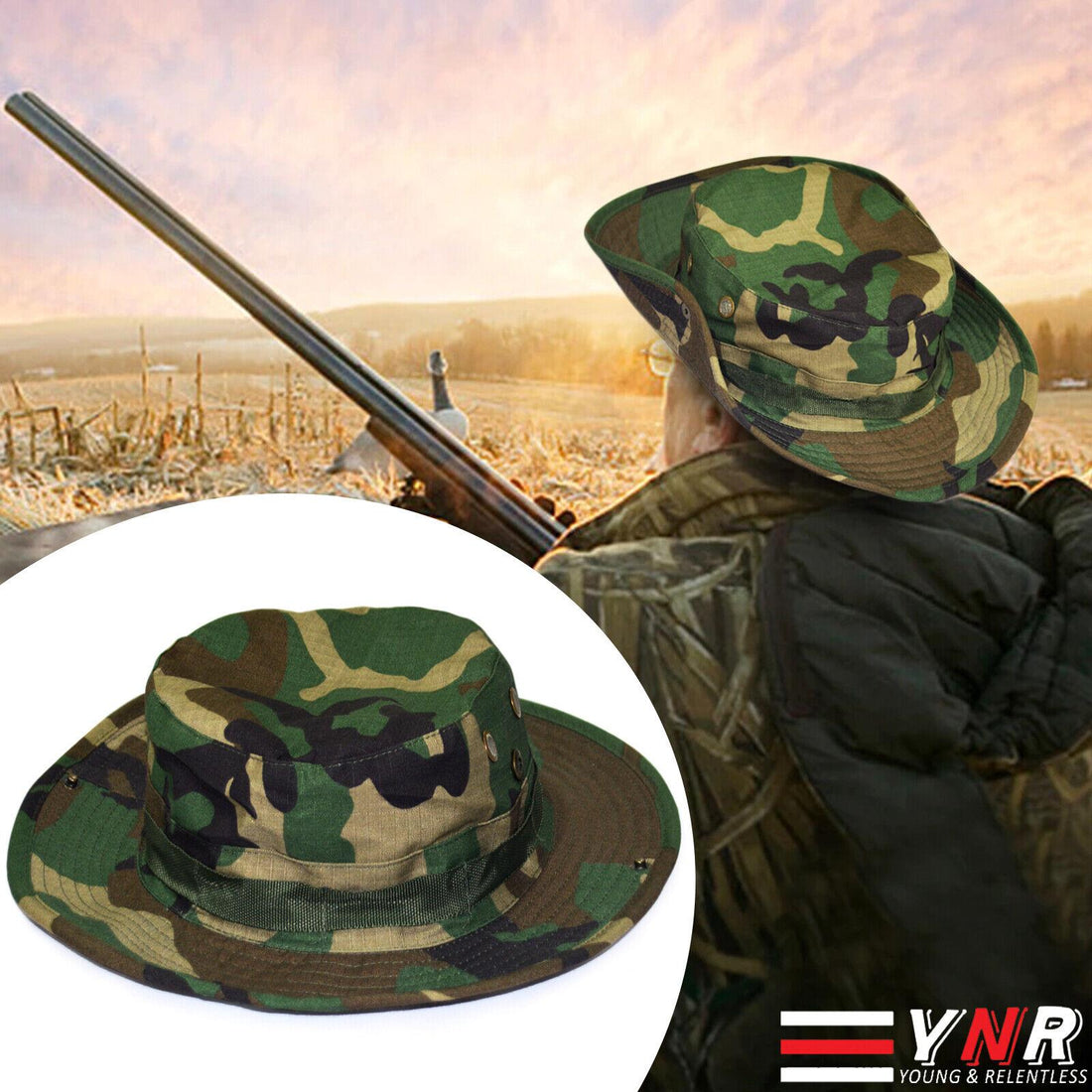 Bush Hat US Army Style Military Combat Camo Sport Camping Game Sun Cover