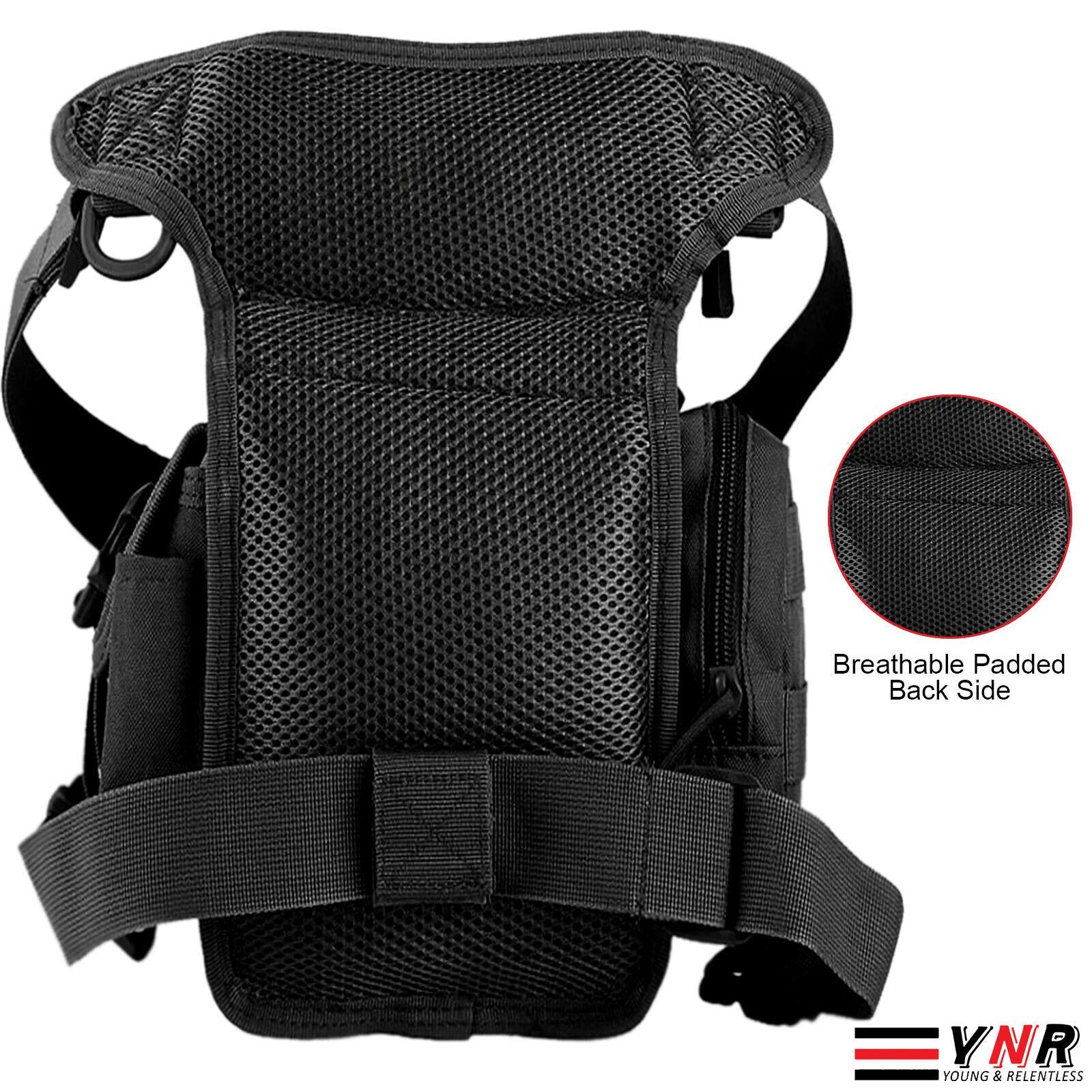 Rullar Retro-Waistbag – Taktische Beintasche, Aus PU-Leder, Für Outdoor & Bike