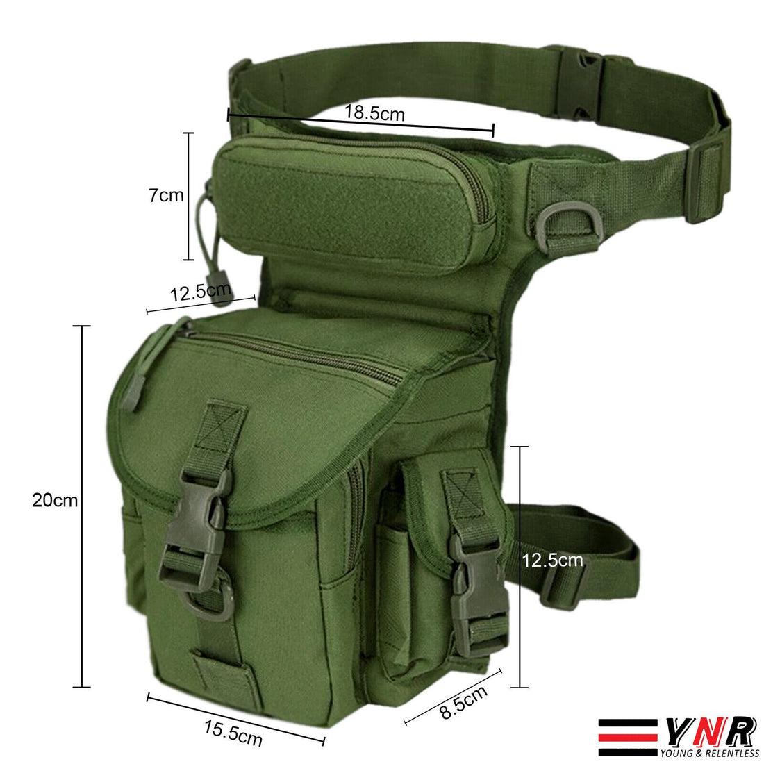 Tactical Drop Leg Bag Adjustable Army Hunting Waist Packs Molle Pouch Leg Bag UK