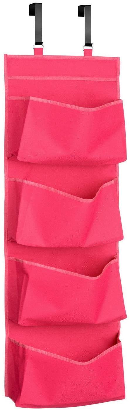 YNR 4 Tier Wall Door Hanging Organiser Storage Rack Bag Cloth Wardrobe Shoe