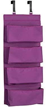 YNR 4 Tier Wall Door Hanging Organiser Storage Rack Bag Cloth Wardrobe Shoe