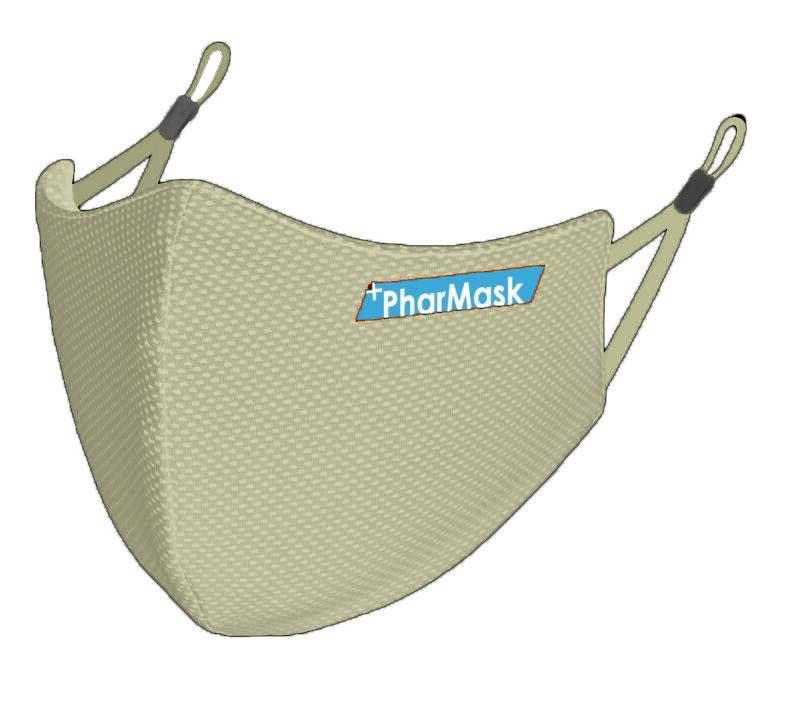 YNR Face Mask Cotton Antimicrobial Covering Washable Antibacterial Test Certified